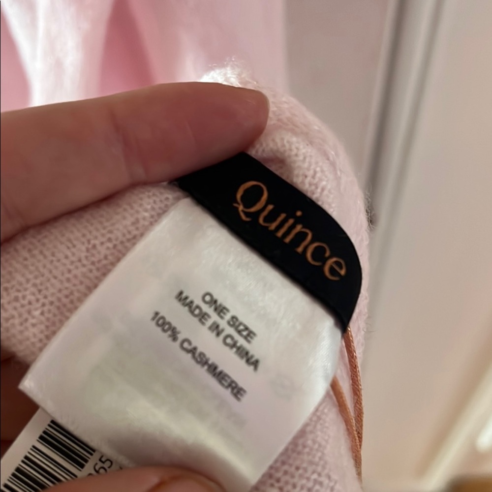 Quince Soft Pink Cashmere Wrap